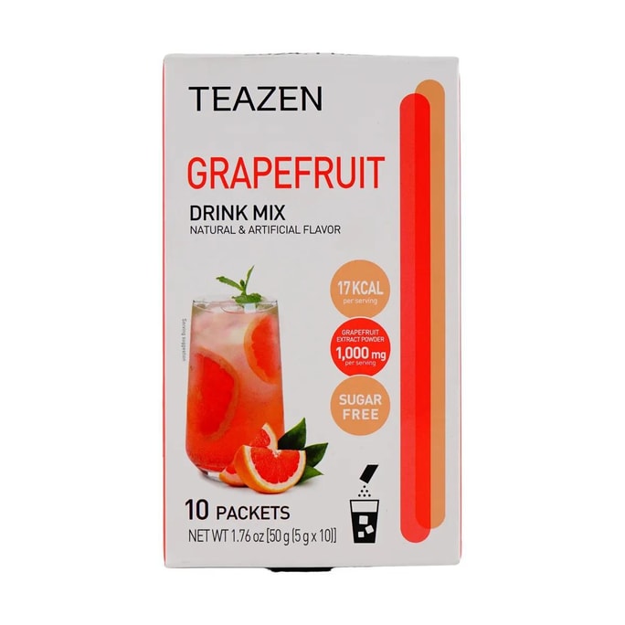 韩国 Teazen 葡萄柚混合果汁包 西柚 10包* 0.17oz
