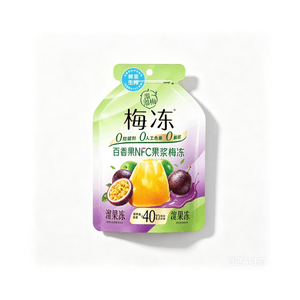 Liuliu Mei [Passion Fruit Plum Jelly] Konjac Jelly Suction Jelly NFC Fruit Juice Fresh Squeezed Jelly 120g * 1 Bag