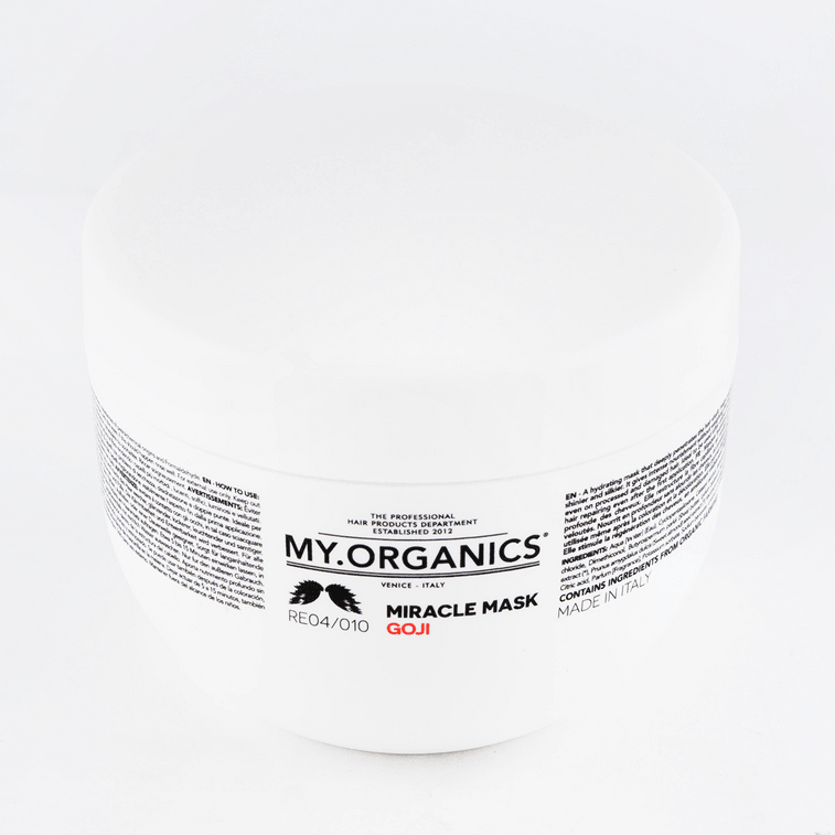 Organic Goji Supreme Shampoo 8.5fl oz + Miracle Hair Mask 16.9fl.oz for Damaged Hair【Dry and Coarse Hair HOT】 6