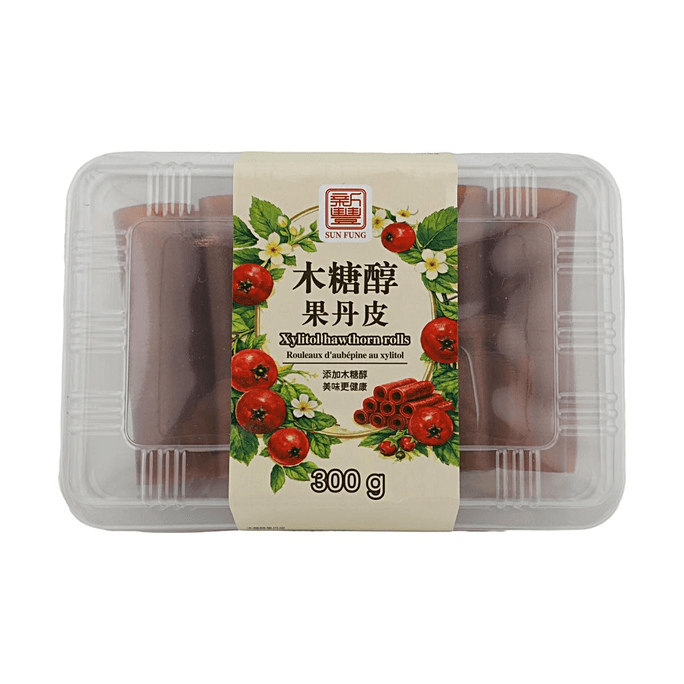 新丰 木糖醇果丹皮 300g 【添加木糖醇】【酸甜开胃】
