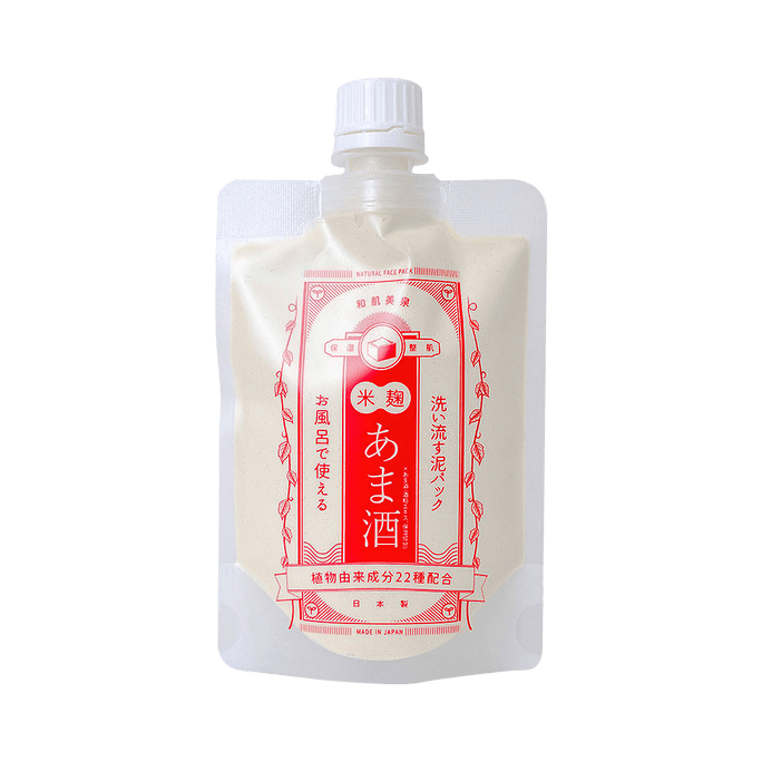 Wakamizumi Wakhan Extract Beauty Mud Mask Sweet Sake 180g