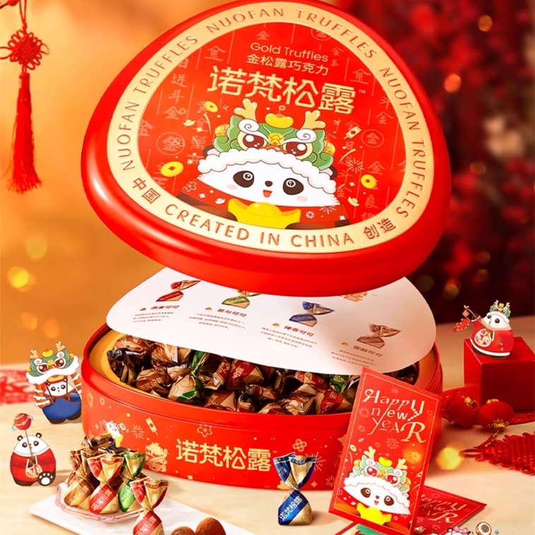 【中国直邮】 诺梵 金松露四口味夹心可可脂巧克力零食情人节 金松露500g*1盒 3