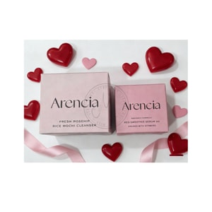 한국 브랜드 아렌시아 발렌타인데이 스킨케어 선물 세트: 클렌저 & 세럼 (2종 세트)