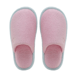 BANANAIN蕉内 棉棉305Home 男女同款毛圈撞色拖鞋 丁香粉/蓝 【37-38】