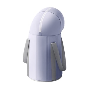 Gray foldable foot bath bucket 31×66cm. 5-layer insulation, 3hr constant temp. Deepened, firm & no collapse. Leak-proof, foldable. Perfect for winter foot soaking at home or dorm.