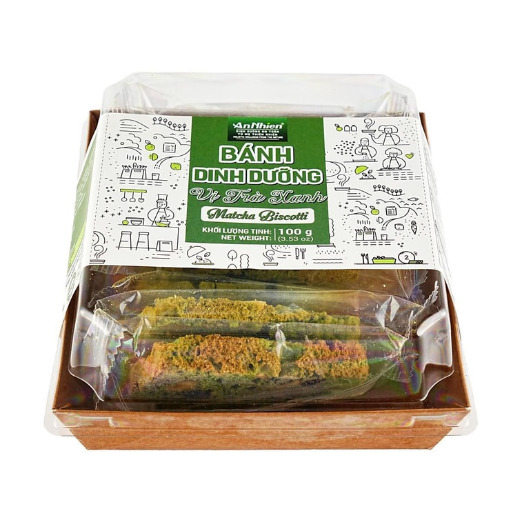 Matcha Biscotti,Honey Nut Cereal Biscuits, 3.53 oz【0 Sugar 0 Additives】 6
