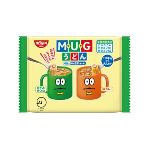 [일본 직배송] 닛신 머그컵 어린이 및 유아용 즉석 우동, 카레 & 해산물 맛, 94g