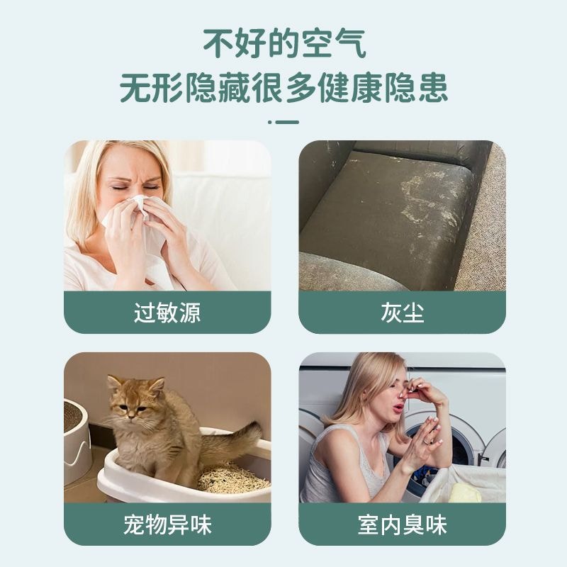 【中国空运直邮】 晶雅家 智能除味器宠物去异味杀菌除臭空气净化器家用负离子消毒机净化机 定时款 1 台