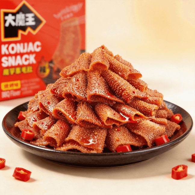 盐津铺子 大魔王 魔芋素毛肚 烧烤味 20包入 360g【辛香脆爽】