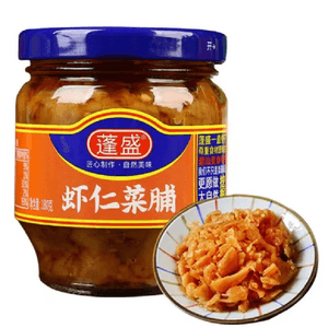 Shrimp And Preserved Vegetable, Goes Well With Rice, Porridge, Noodles, Buns, Fried Eggs, Steamed Meat, And Stir-fried Seafood, 180g Can