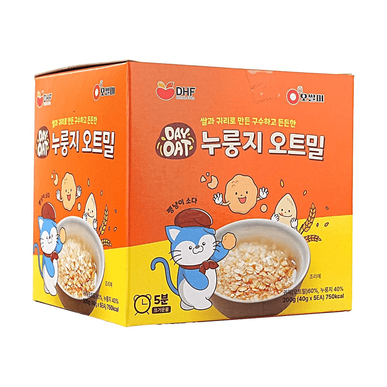 Day Oat Nurungji Oatmeal, 5 Pack, 7.05 oz【5-Minute Instant Meal】 4