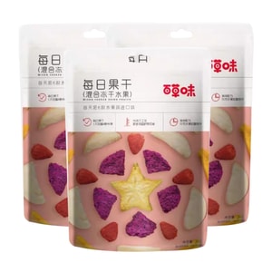 百草口味 混合裝凍乾水果 30g *3 綜合蔬果乾 冷凍乾燥 辦公室 休閒解饞 小點心