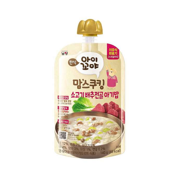 Namyang Aikoya Mom's Cooking Baby Food (From 15 months old) Beef Cabbage flavor 140g