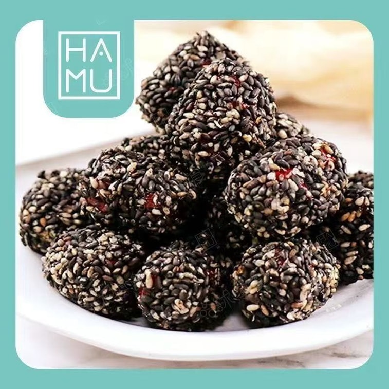 시홍 흑임자 크리스피 대추 168g, 신장산 홍대추, 씻지 않고 바삭하게 튀긴 대추, 영양 풍부하고 혈액 생성 촉진, 씨 없는 바삭한 스낵 6