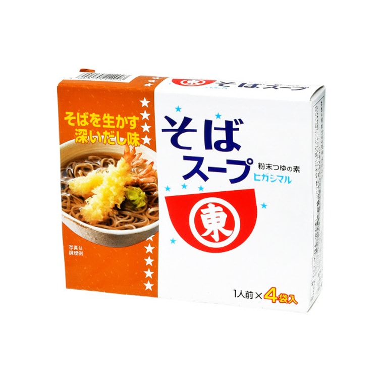 【일본 직배송】 일본 HIGASHIMARU 히가시마루 소바 가쓰오부시 국물 가루 인스턴트 1인분*4개입 3