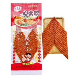 【中国直邮】 心之 心太软素鳕鱼片辣条17g/袋小辣条儿时怀旧麻辣片零食 17g*12袋
