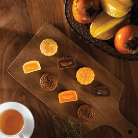 Hong Kong Lava Quartet Mooncake Luxury Gift Box - 4 Flavors, 8 Pieces, 12oz,Short Shelf Life