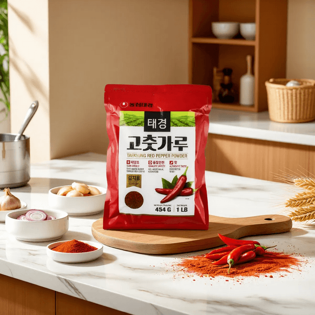 Red Chili Pepper Powder-Coarse, Gochugaru, 16 oz