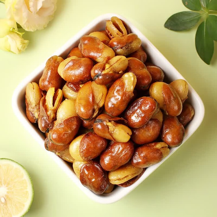 [중국 직배송] 감원 소고기맛 잠두콩, 285g 개별 포장 견과류 및 씨앗류, 간식이나 전채 요리로 제격 3