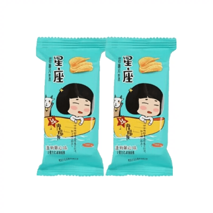 【中国直邮】董小姐薯片星座网红爆款休闲零食 黄瓜味6包 