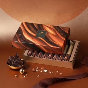 青鸟旅行  榛果可可蛋卷礼盒 8枚入【春节年货必买】