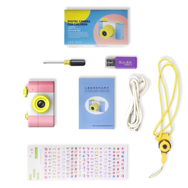 【中国直邮】 灵动创想 新款三代儿童迷你数码相机小单反运动摄影照相机玩具礼品  蓝色标配 5