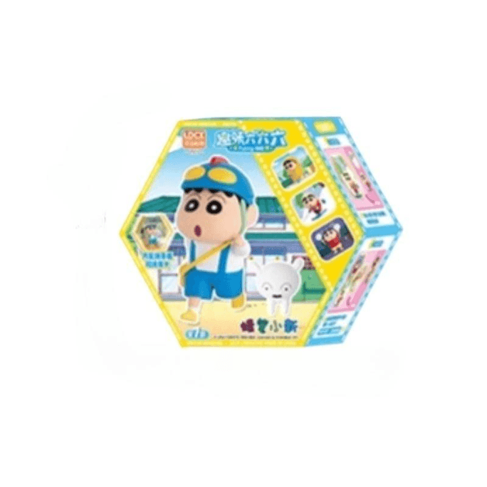 【中国直邮】 灵动创想 蜡笔小新盲盒六六六摆件系列 11*12.7cm*1盒