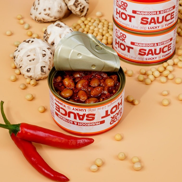 Soybean and Mushroom Hot Sauce 3 Cans 4