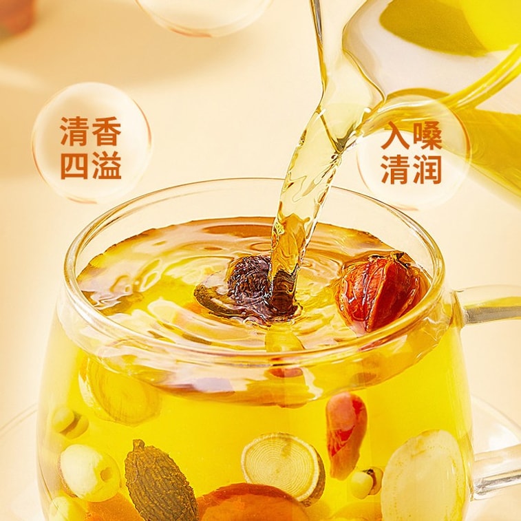 Health Tea Autumn Five-Fingered Hairy Peach And Poria Tea With Red Bean And Coix Seed Water Detox Tea Bags Herbal Tea For Women 84*3g 3