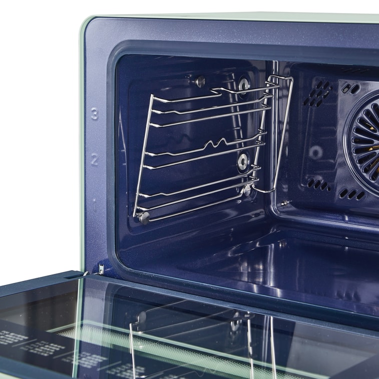 老闆電器 桌上型蒸烤箱蒸烤炸一體機R-BOX PRO綠色 | 創新EXP模式上下管獨立控溫 | 86-302℉營養蒸模式 | 蒸氣炸 | 35L大容量 5