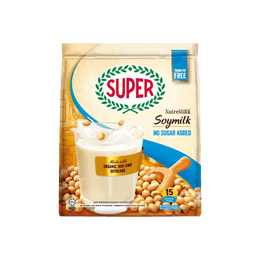新加坡SUPER超级 有机无糖即溶豆奶粉 30g*15包入