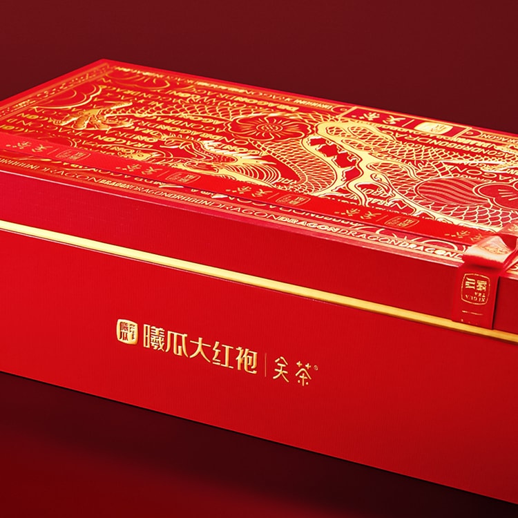 关茶x曦瓜大红袍联名款龙龍不同,美美与共礼盒十二名枞配十二枚茶点12枚