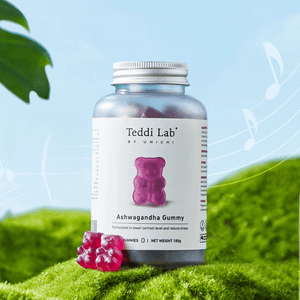 Ashwagandha Gummy, Grape Flavour, 60 gummies