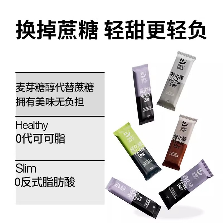 【中国からの直送】ライトフードビースト ミールリプレイスメントエナジーバー、フィットネスホエイプロテインバー、栄養満点で腹持ちの良いウエハースビスケット、ホワイトチョコレート抹茶味、1容器（20g×8本） 3