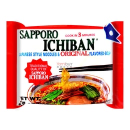 SAPPORO ICHIBAN Instant Japanese Ramen Original Flavor 100g