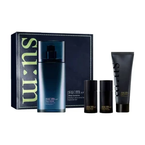 【中国直邮】 韩国 苏秘37· 呼吸男士水乳精华三合一套盒 水乳精华110ml+洁面40ml+水乳各25ml 蓝色清爽款 四件套