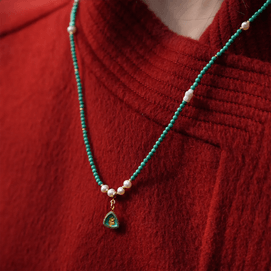 灵隐祈福 毛衣链 日常穿搭祈福吉祥配饰项链 青松禅语