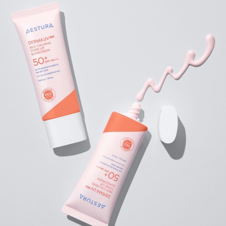 韓國 AESTURA 瑤絲特蘭 瑤絲特娜 柔舒修護 舒緩調色 防曬乳 40mL 3