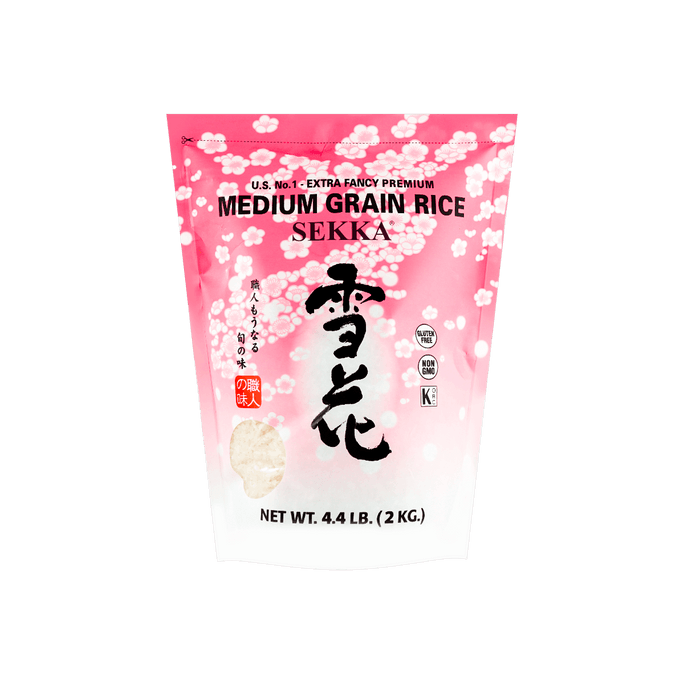 SEKKA Premium Medium Grain White Rice, 70.54oz