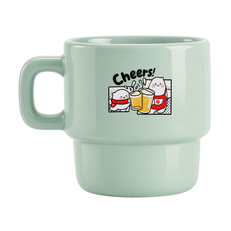 Yami Cheers to Joy Ceramic Mystery Mug 9.47 fl oz【Macaron Tri-Color Blind Box Design】【Yami Custom Pattern Cute & Playful】 15