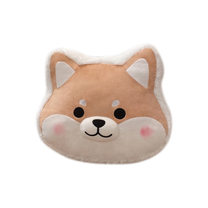 Plush Shiba Inu Pillow - Soft Toy Dog Cushion Doll for Girls Bedside Companion 1pc