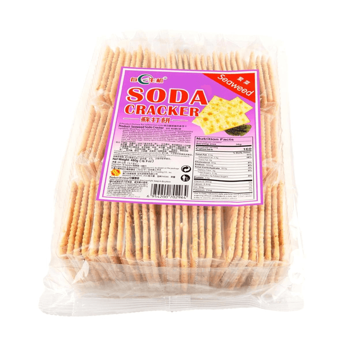 Seaweed Soda Crackers,16.9 oz