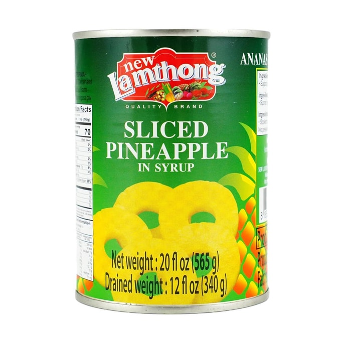 Sliced Pineapple in Syrup ,  20 fl oz 【For Making Cakes, Baked Goods, Desserts】