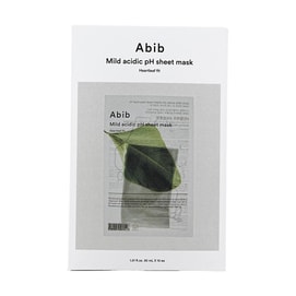 Mild Acidic pH Sheet Mask, Heartleaf Fit, 10 Sheets - Calming & Relaxing & Cooling
