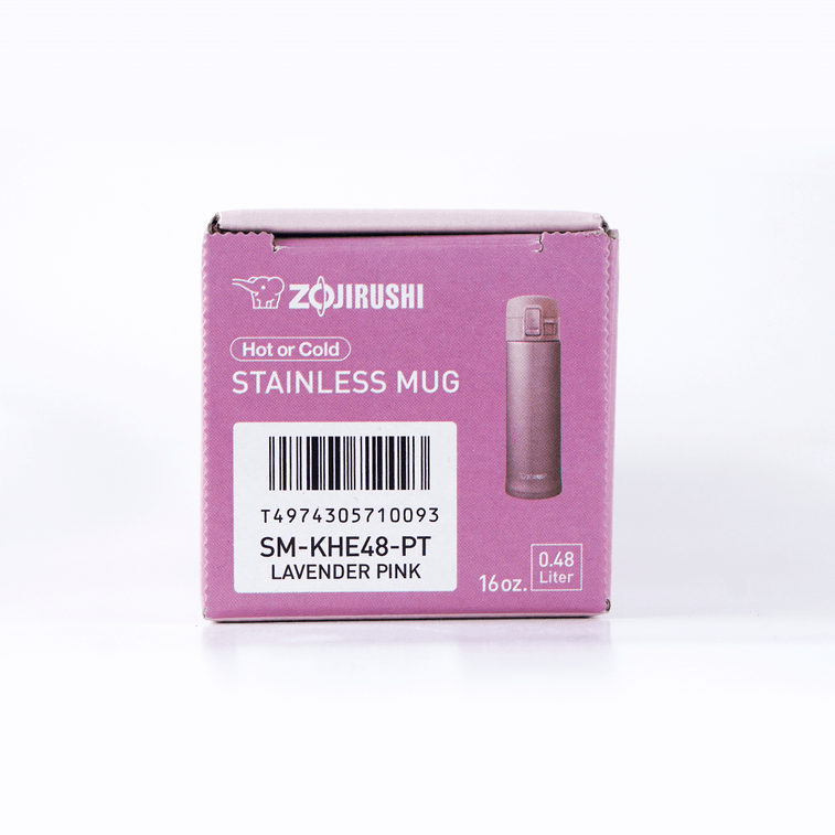 日本ZOJIRUSHI像印 不鏽鋼保溫瓶保溫杯 真空保冷 魔法瓶 #紫粉紅色 480ml SM-KHE48PT 5