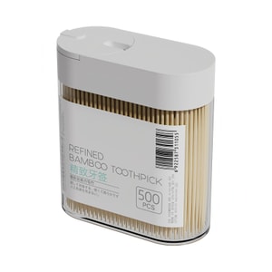 FaSoLa Life 牙籤筒 【內建500支牙籤】 牙籤瓶 家用簡約 可愛創意家用牙籤罐