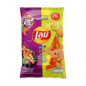 2-in-1 Mixed Potato Chips - Grilled Shrimp & Seafood, 1.69 oz