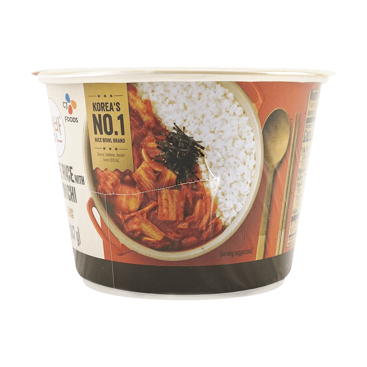 Cooked White Rice with Stir-Fried Kimchi - Instant Rice , 8.72 oz 3