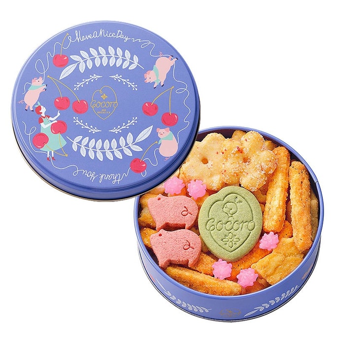 【日本直邮】日本 TOKYO KARINTO Agemochi Cocoro 米饼 铁盒 意式风味