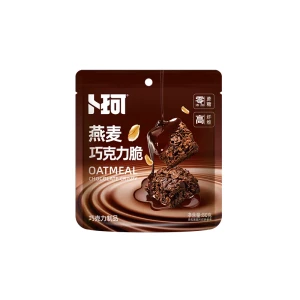 Chocolate crisp, dark oatmeal, high fiber office snacks, snacks and snacks 80g*1